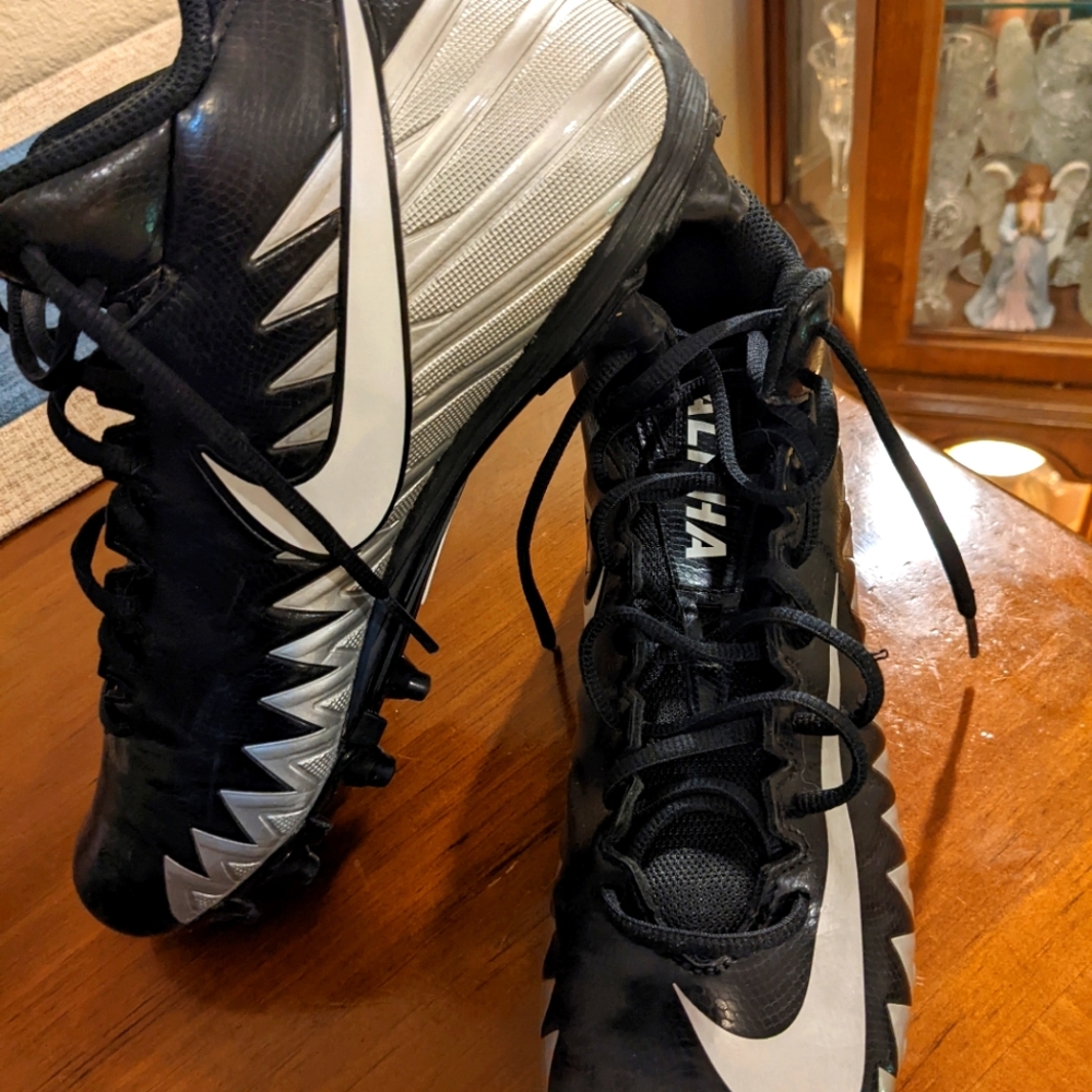 Nike Alpha Menace Shark Black and Silver 10.5
